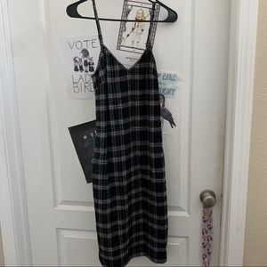 Flannel slip dress
